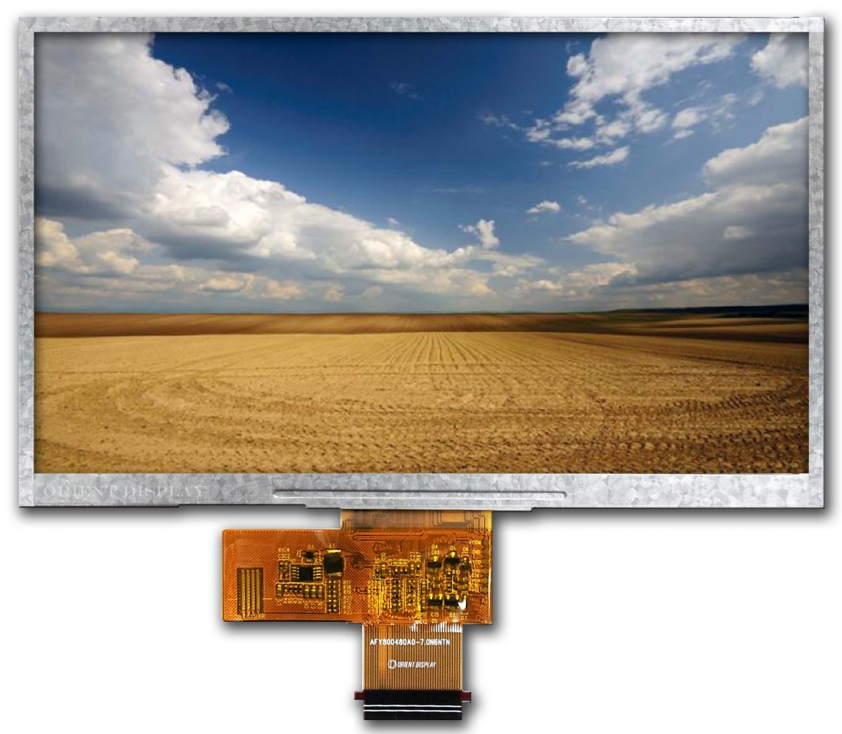 Orient Display: Color TFT/Thin Film Transistor LCD, 7.0 inch 800*480 TFT LCD Display with FPC connection