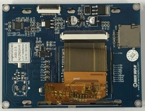 Wyświetlacz Orient: 3.5-calowy graficzny wyświetlacz LCD 320*240 Rezystancyjny dotykowy, wbudowany system do rozwijania interfejsu UI, tył