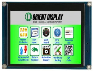 Orient Display：3.5英寸图形LCD 320*240 Resistive Touch，嵌入式系统，用于灵活可靠的UI界面开发