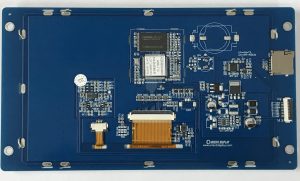 오리엔트 디스플레이: 7.0인치 그래픽 LCD 800*480 저항막 방식 터치, UI 인터페이스용 임베디드 시스템 개발, 후면
