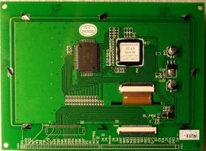 Orient Display: parte traseira da placa de circuito LCD TFT monocromática