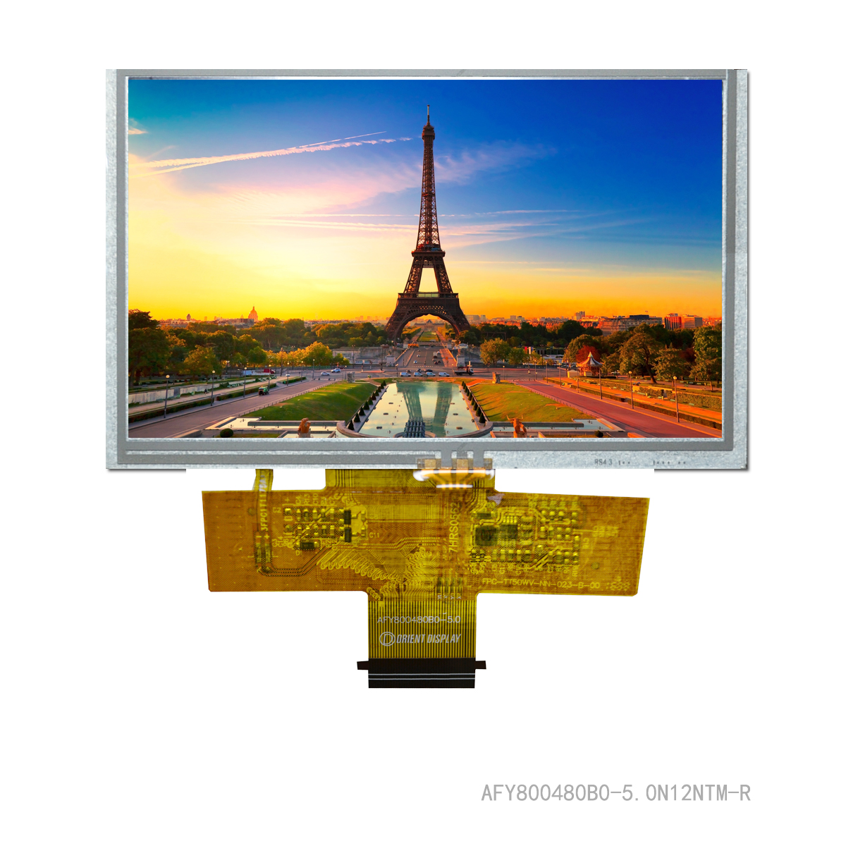 5 0 Tft 800x480 380 Nits With Resistive Touch Panel Store Orient Display