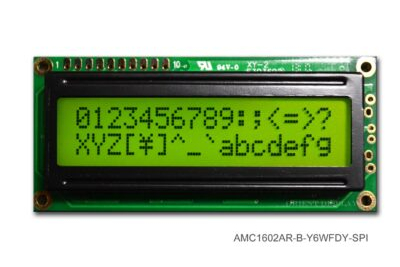 【アウトレット☆送料無料】 AMC1602AR-B-Y6WFDY-SPI SPI - Module LCD Character (16x2 交換用液晶パネル