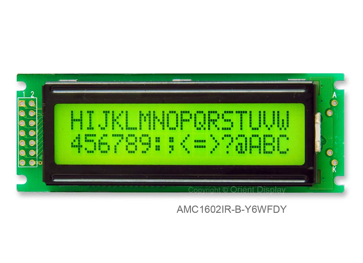 16 2 lcd module free sample