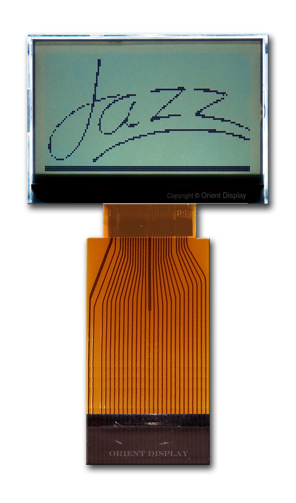 Graphic 128x64 COG LCD Module. JAZZ-BC-W | Orient Display