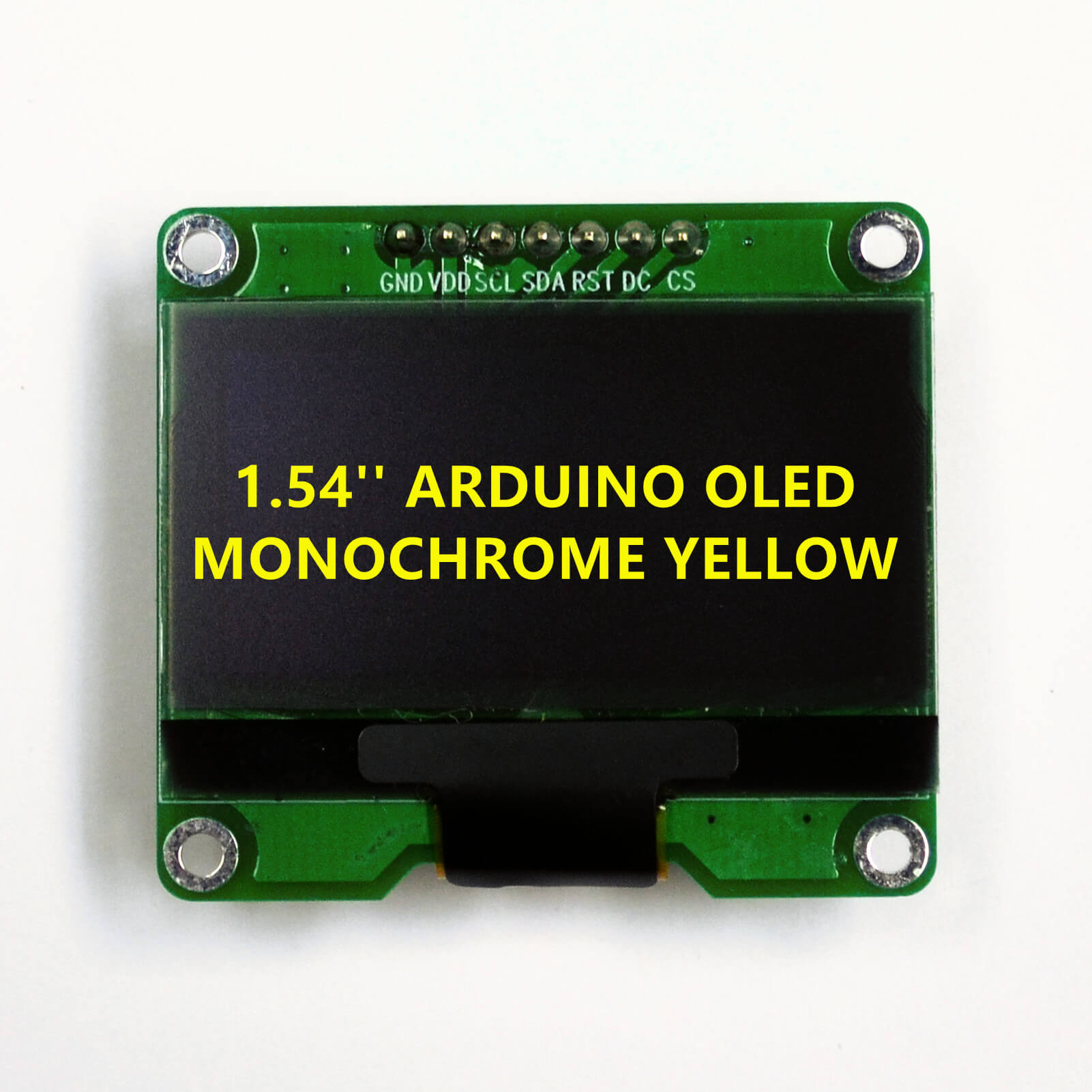 1.54'' Arduino OLED Displays, 128 x 64, Monochrome Yellow, 4-Wire SPI  Interface