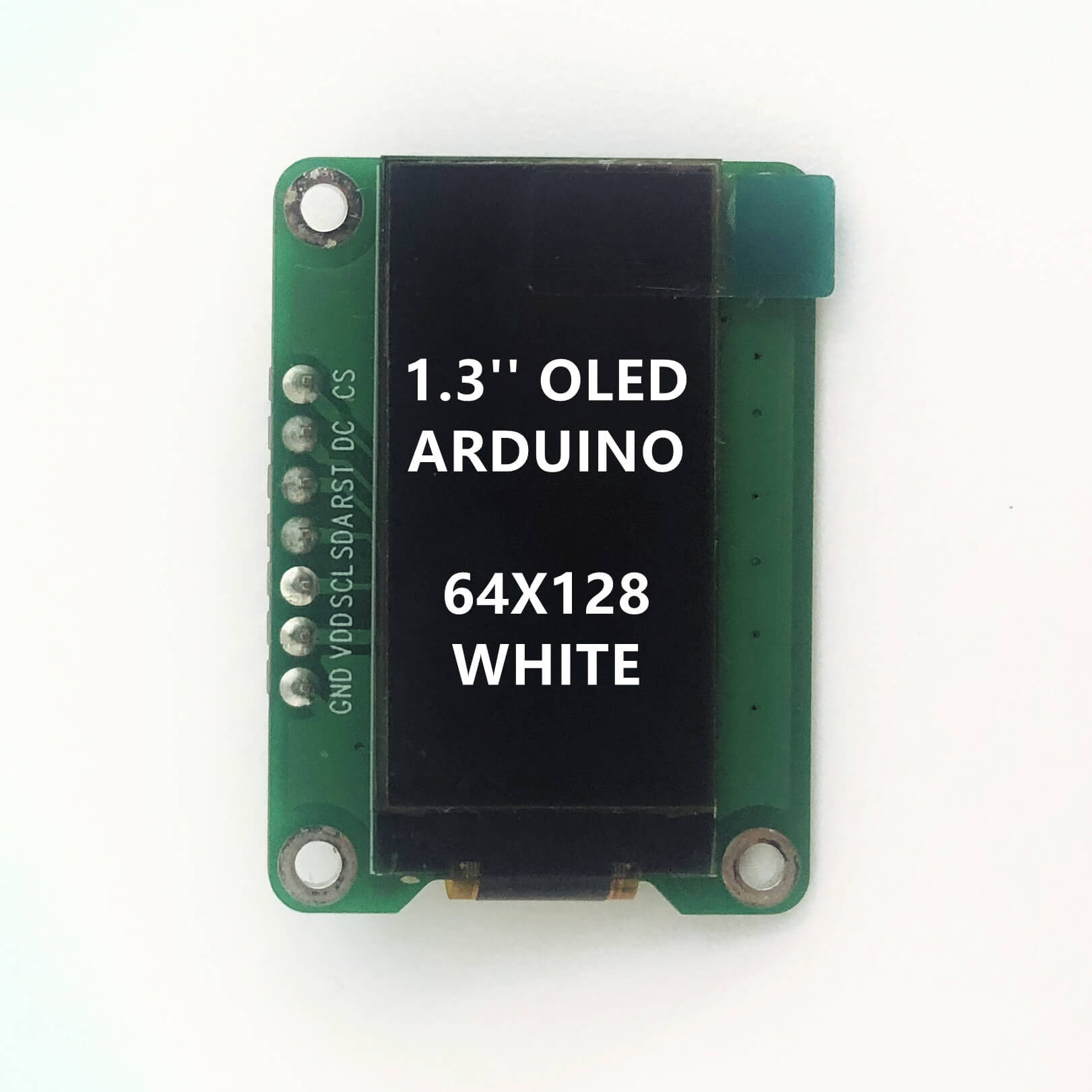 1.3'' Arduino OLED Displays, 64 x 128, Monochrome White, 4-Wire SPI ...
