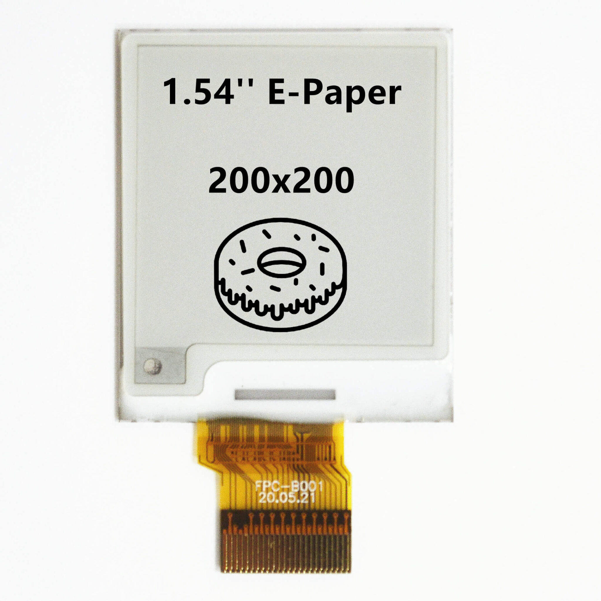1.54 in 200x200 e-papier Trois-Couleur brut E-LNK Display Serial PERIPHERAL INTERFACE Interface aucune Carte De Circuit Imprimé environ 3.91 cm 