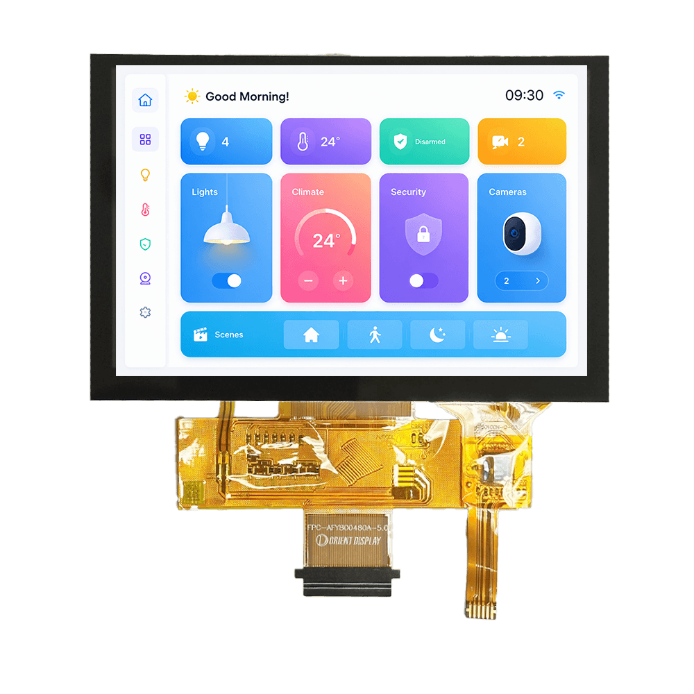 5.0-inch TFT with integrated capacitive touch